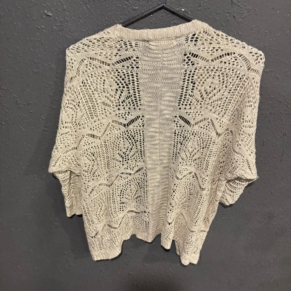 Women's Pink Republic Open-Knit Cardigan